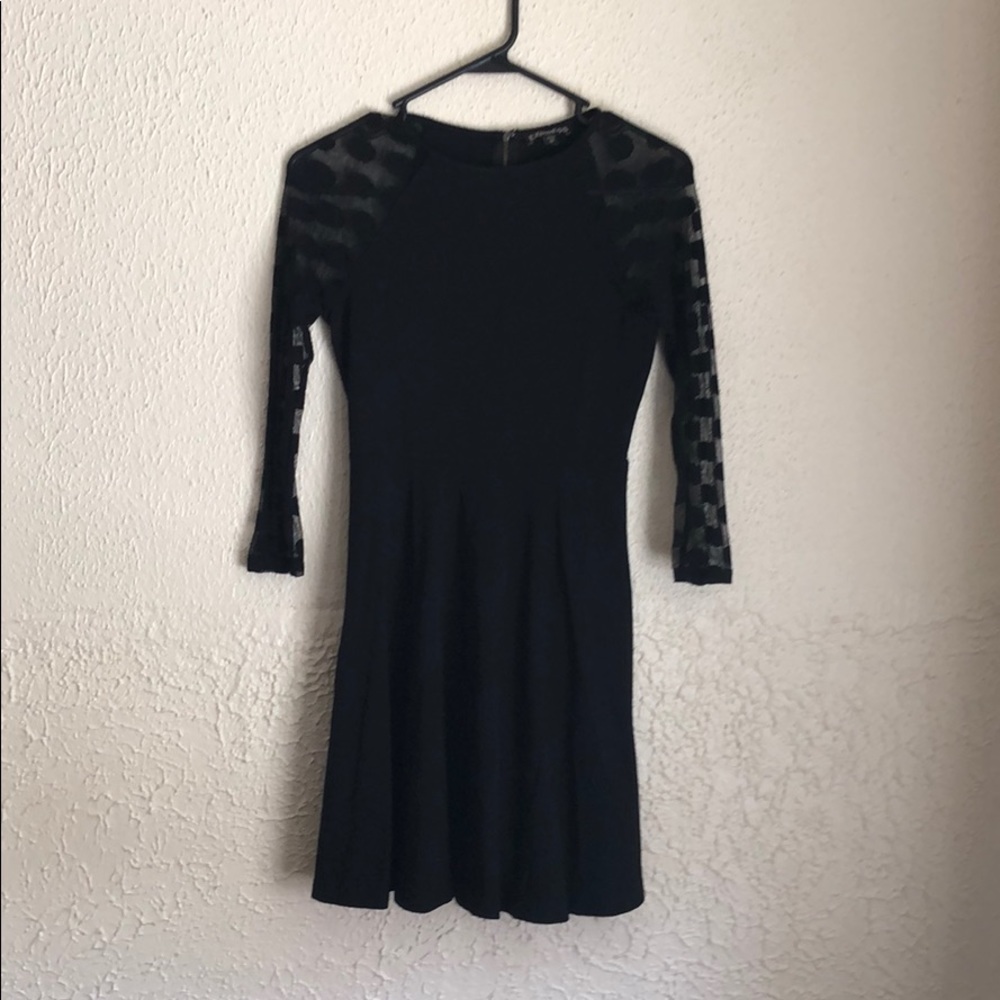 Black mini dress